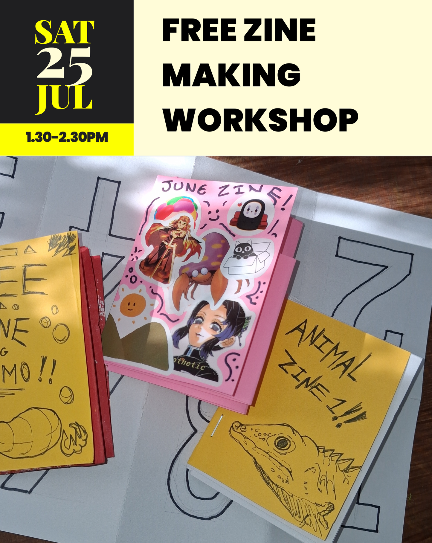 Free Zine Making Workshop with Ben Rodgers | Sat 25 July
