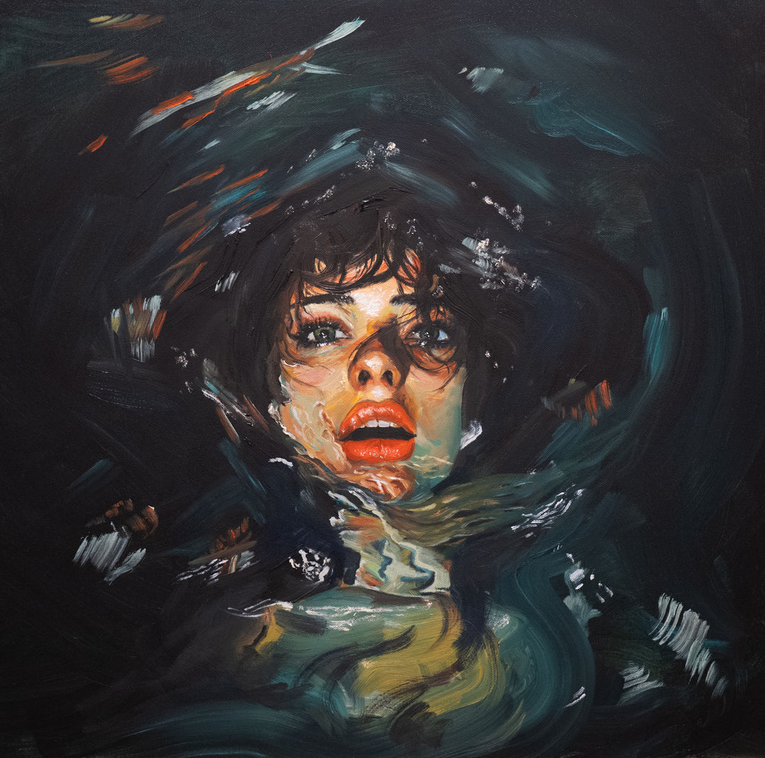 "Not Waving" Limited Edition Art Print 20" x 20"