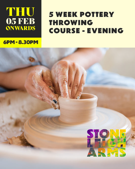 5 week Pottery Throwing Course - Evening