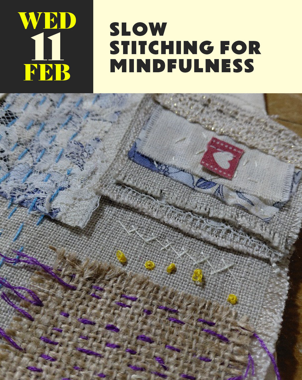 Slow Stitching for Mindfulness