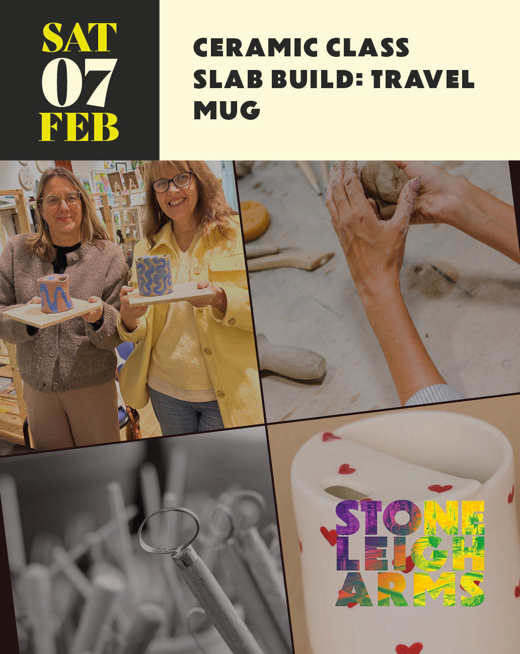 Ceramic class: slab build a travel mug