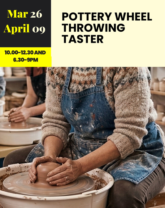 Pottery Wheel Throwing Taster for Beginners - Thursday's