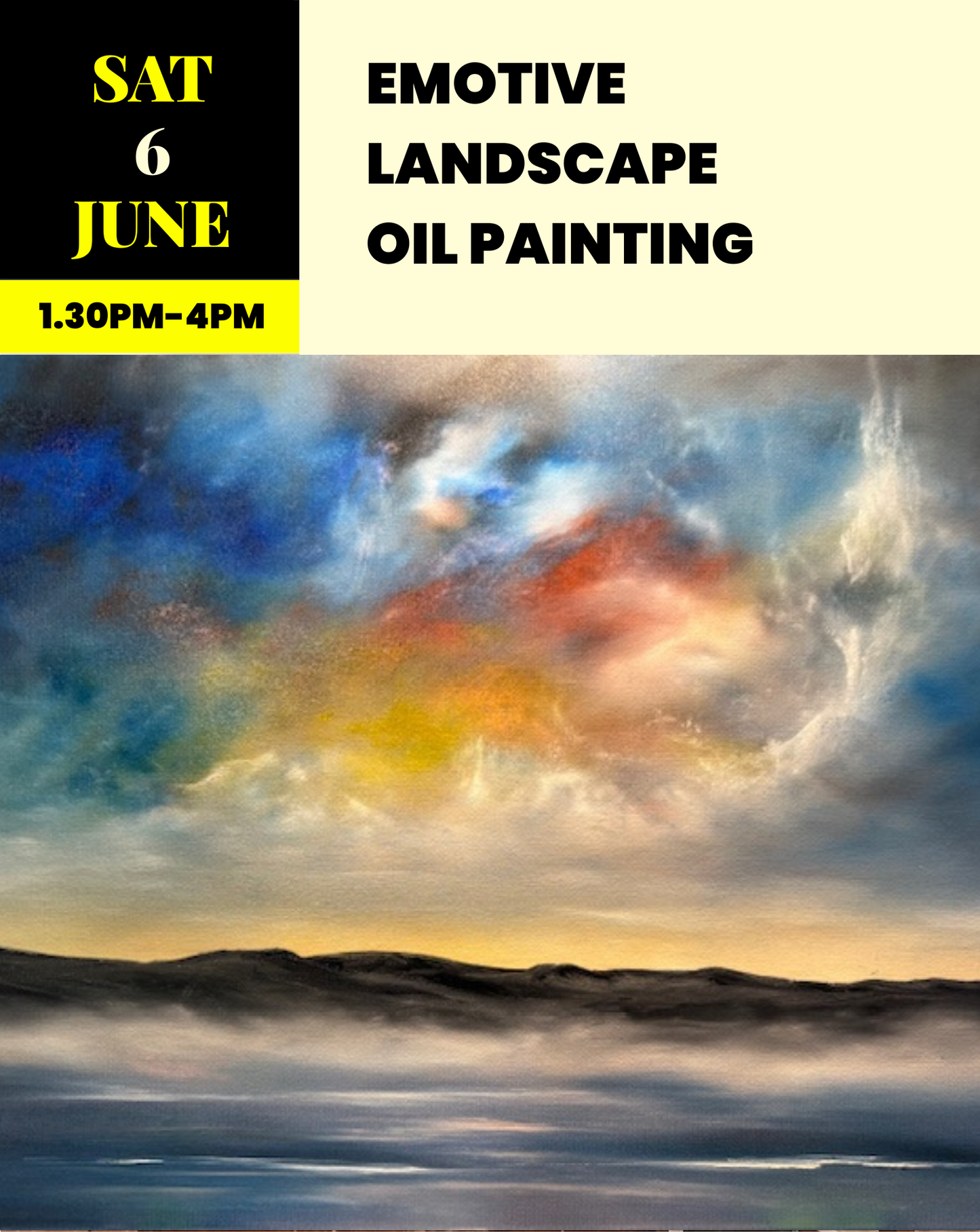 Emotive and Free Flowing Oil Painting Workshop - Paint a Mountain