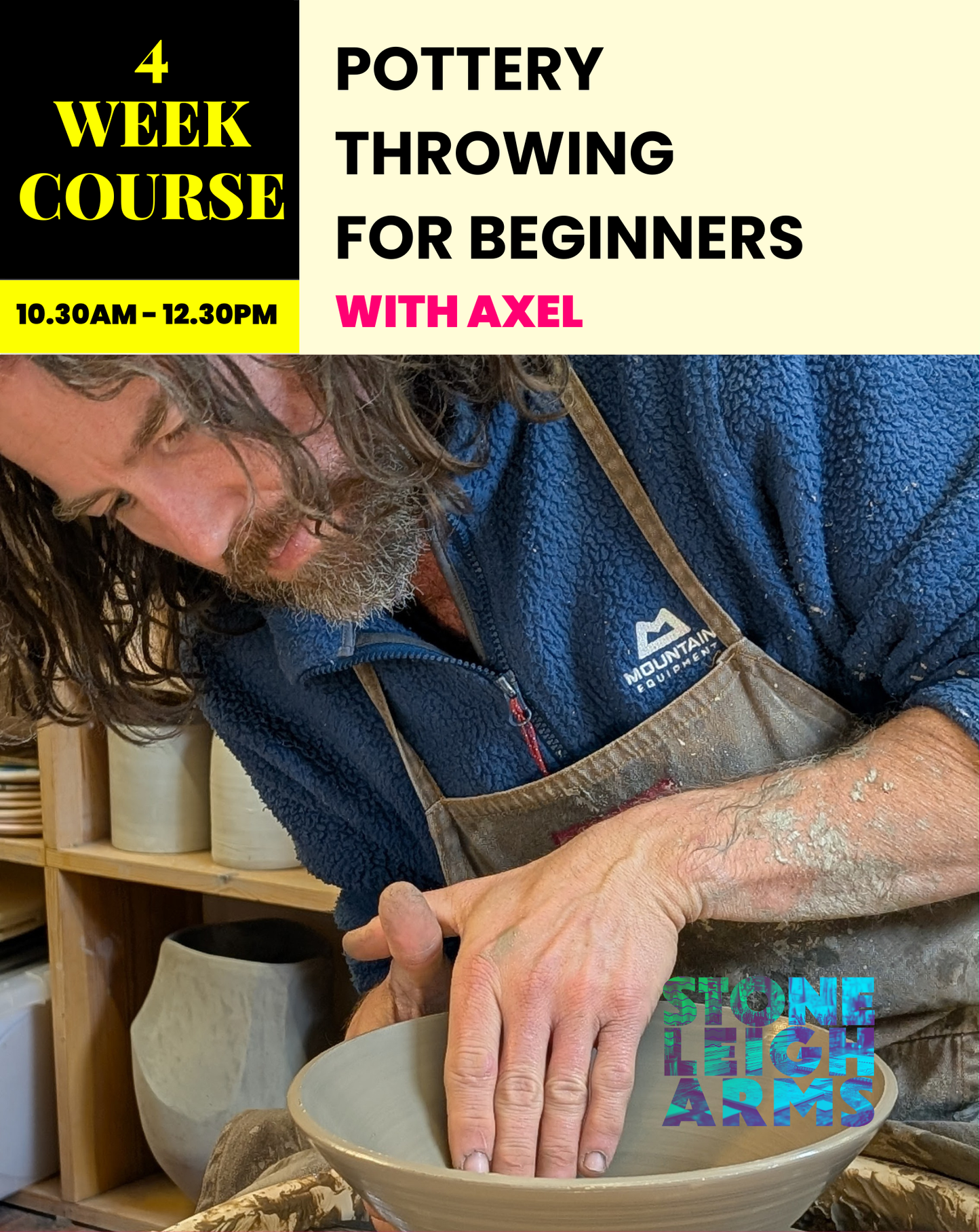 Pottery Throwing for Beginners - 4 Week Course with Axel | Starting Wed 17 June