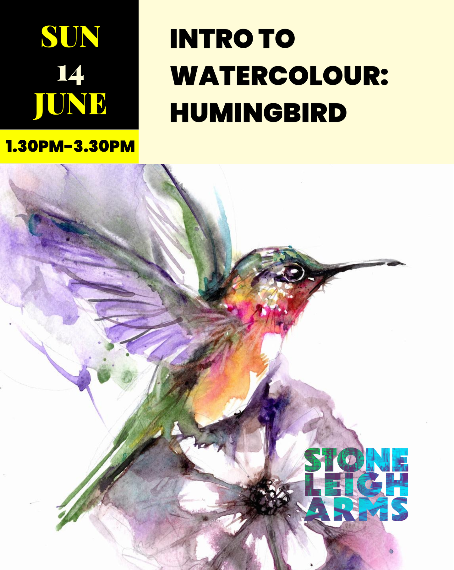 Intro to Watercolour Painting: Hummingbird