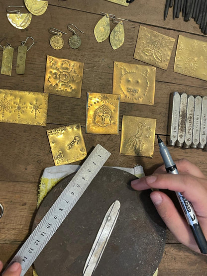 Recycled Brass Earring Workshop | 14th July and 4th August