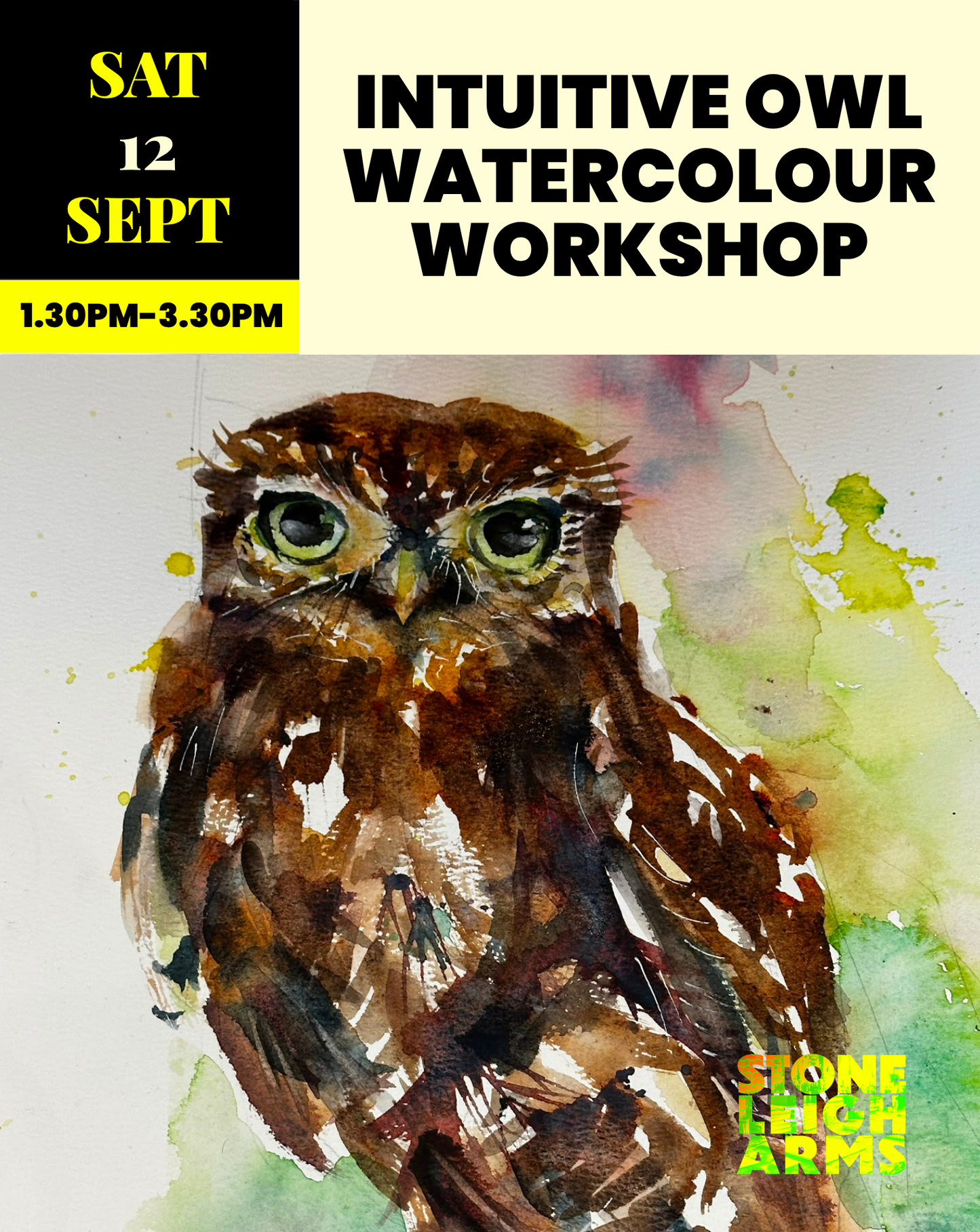 Intuitive Owl Watercolour Workshop | Saturday September 12th