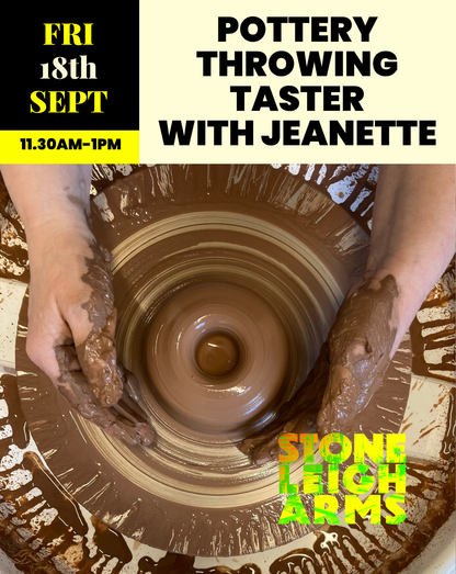 Pottery Throwing Taster | Friday 18th September