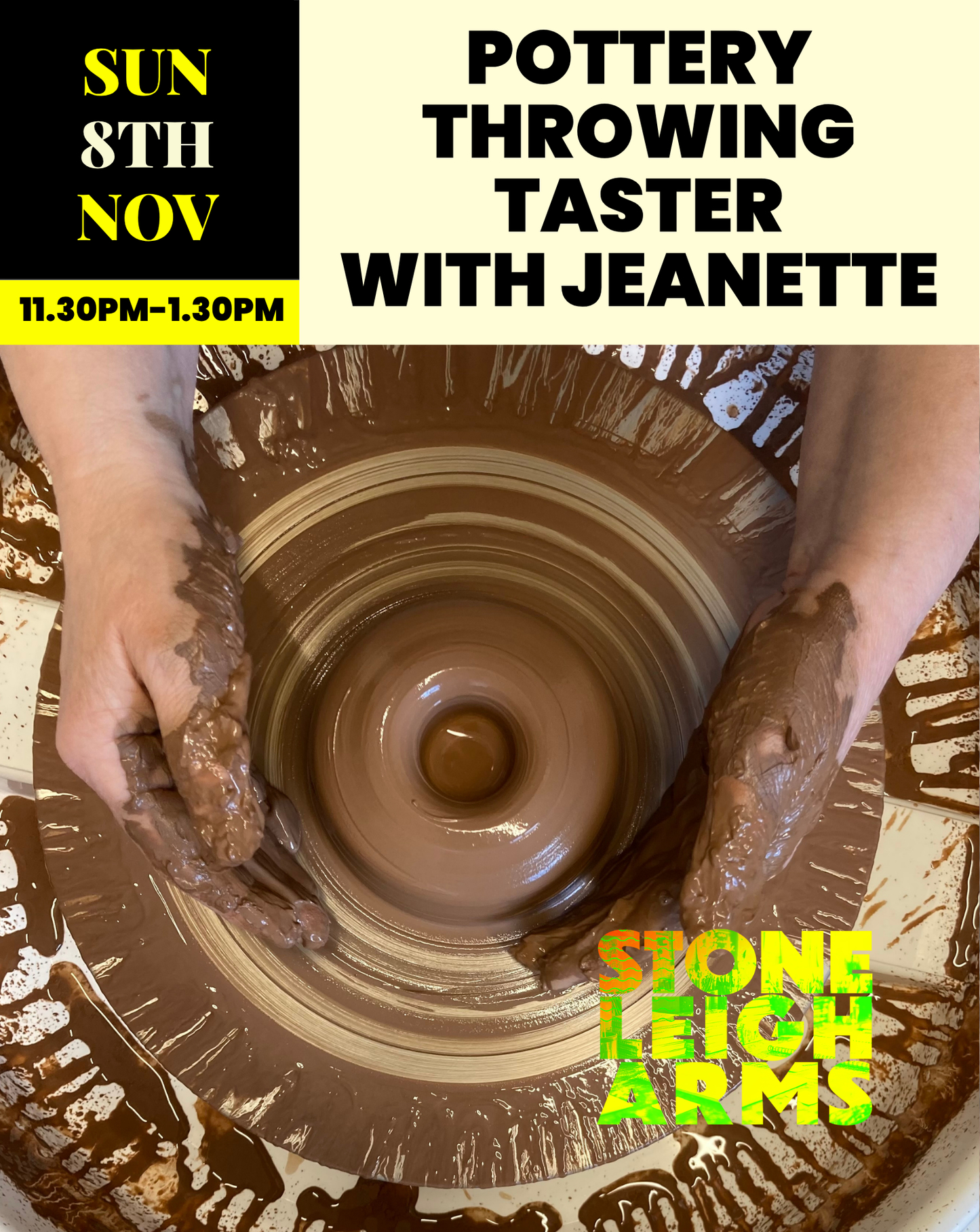 Pottery Throwing Taster | Sunday 8th November