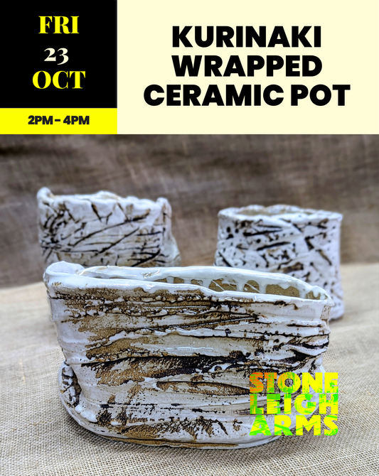 Kurinuki Wrapped Ceramic Pot Workshop | Friday 23rd October