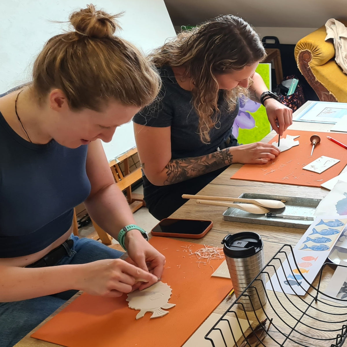 Follow On Linocut Printing: 2 Week Course | Tuesday 10 & 17 November