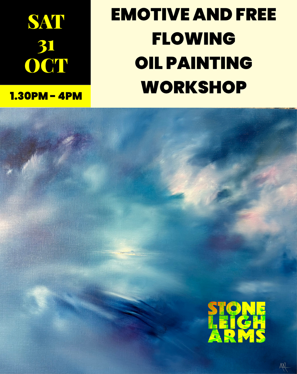 Emotive and Free Flowing Oil Painting Workshop | Saturday 31st October