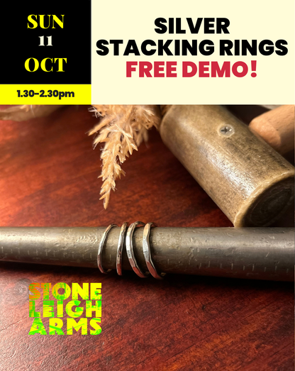 Silver Stacking Rings FREE DEMO | Sunday 11th October