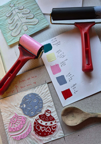 Lino Print Christmas Card Workshops | Saturday 5th December and Tuesday 8th December