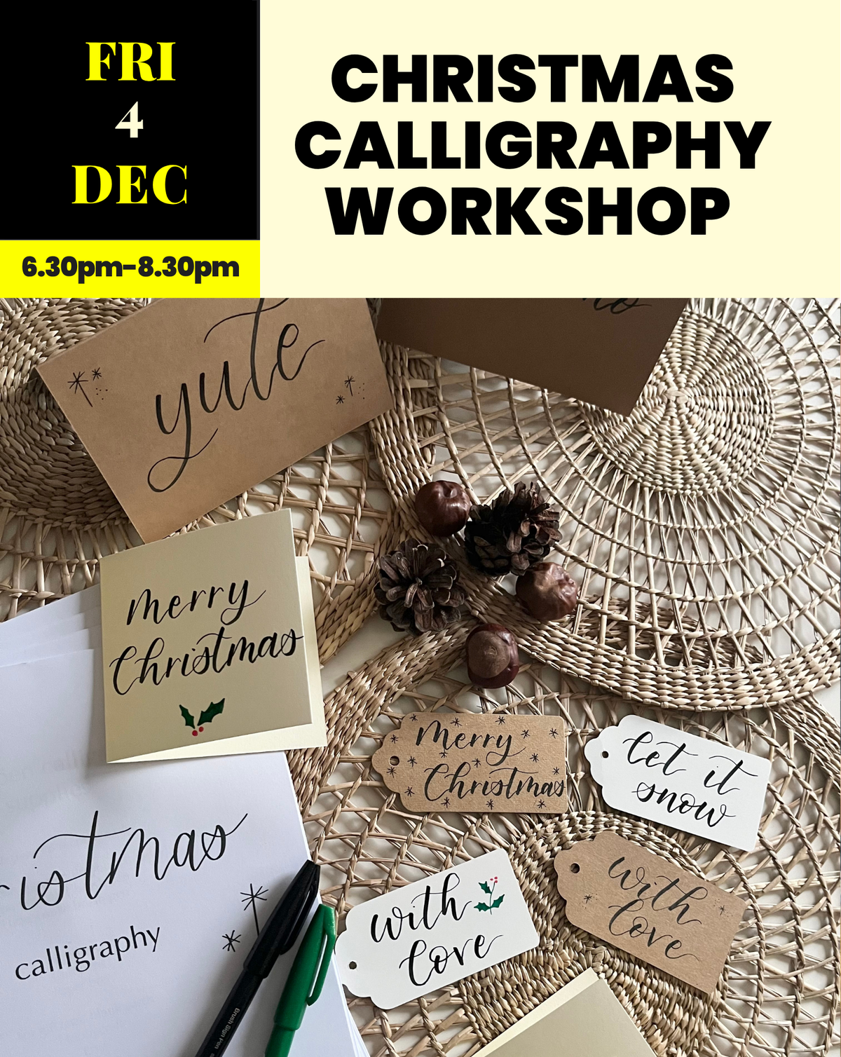 Christmas Calligraphy Workshop | Friday 4th December