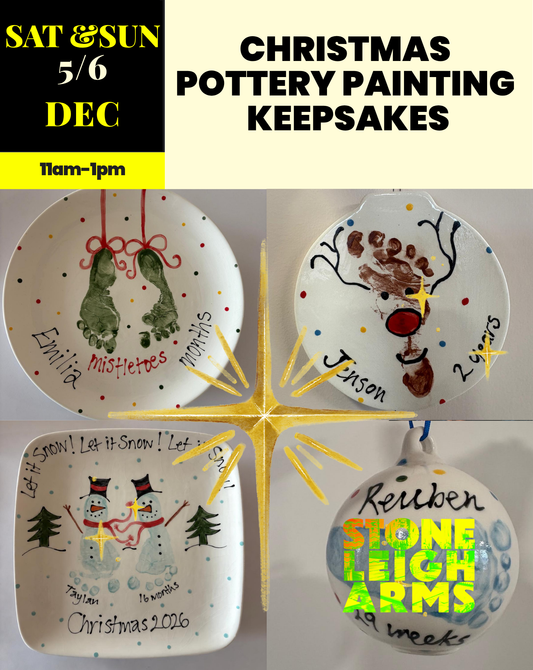Christmas Pottery Painting Workshop | Saturday 5th and Sunday 6th December