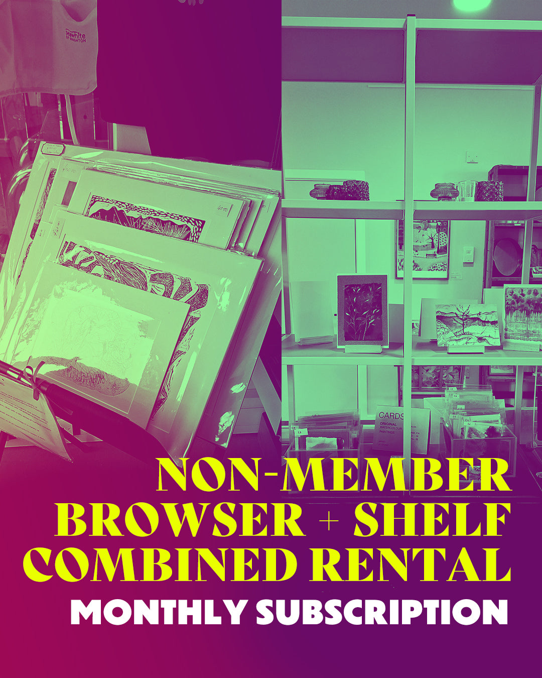 NON-MEMBER Shelf & Browser Rental monthly subscription