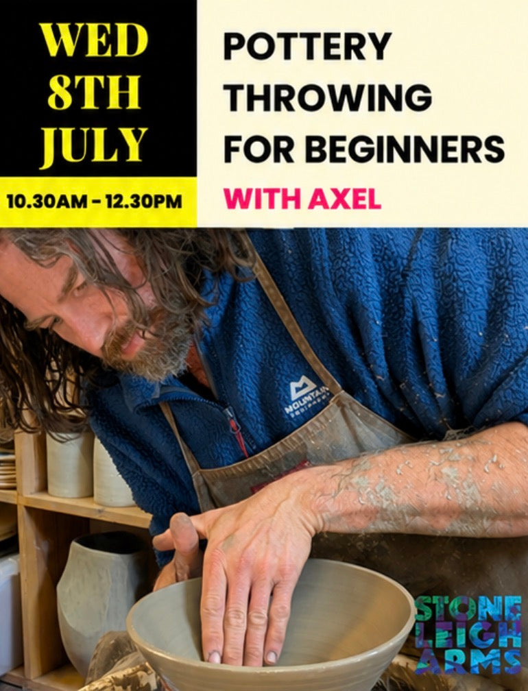 Beginners Pottery Throwing Class |  Wed 8 July